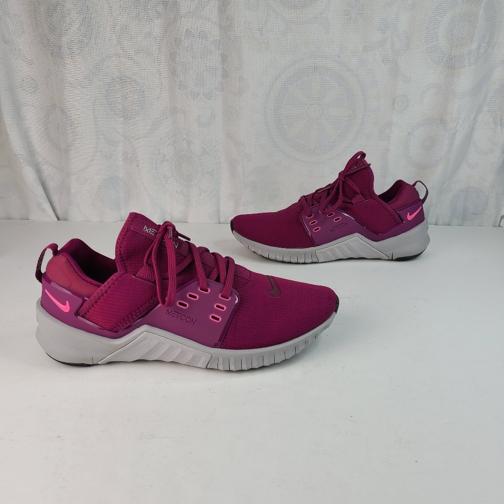 Nike Free Metcon 2 Raspberry Burgundy running training shoes women's size 9 - Picture 3 of 16